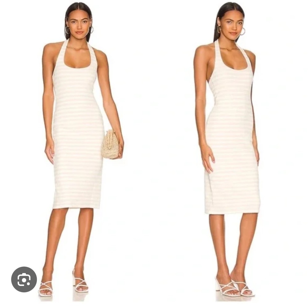 Lovers and Friends illia midi dress cream